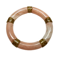 315C -Cylindre séparateur glitter Cherry pink 12mm