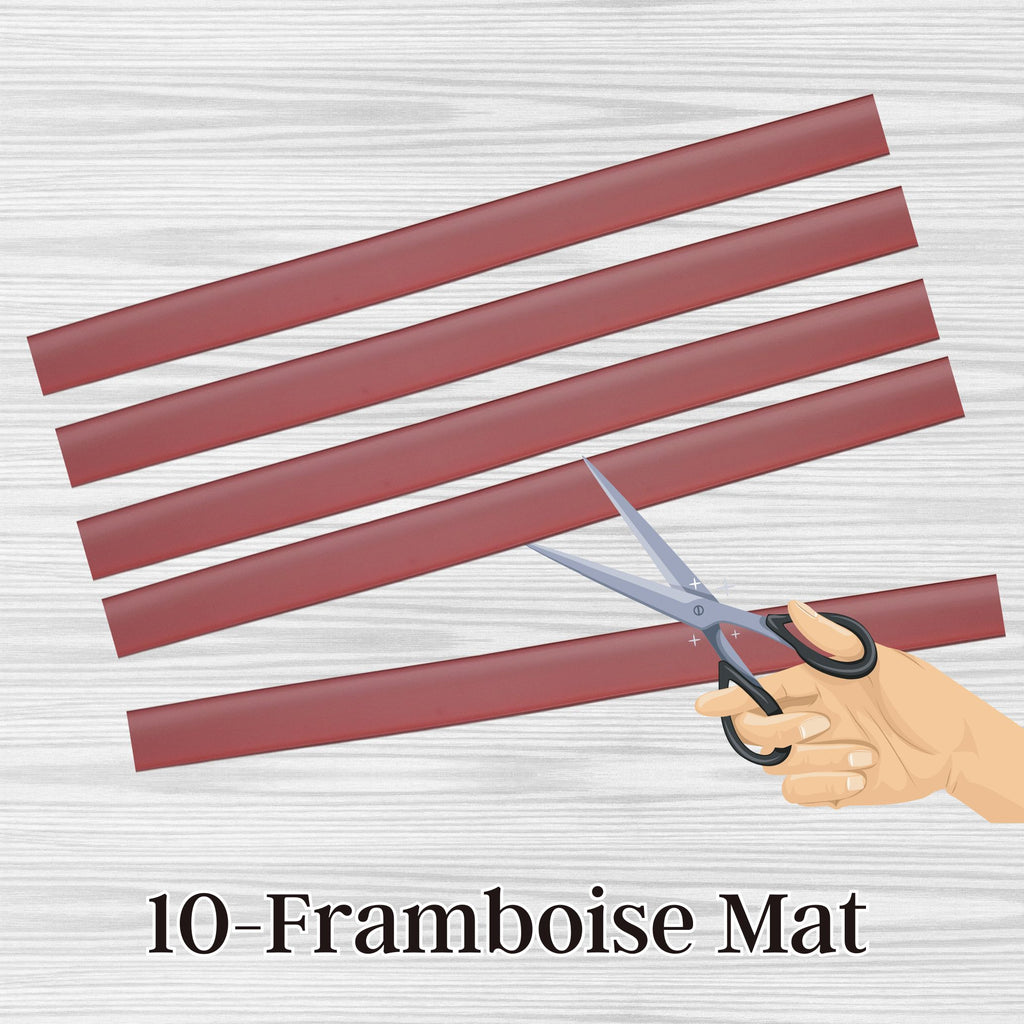 10- Framboise mat, sangle plate en silicone