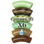 Camaieu 112- Lot mixte de 6 tubes incurvés 12MM