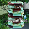 PACKS bracelets, choco-pistache