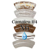 Camaieu 114- Lot mixte de 6 tubes incurvés 12MM