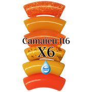 Camaieu 116- Lot mixte de 6 tubes incurvés 12MM