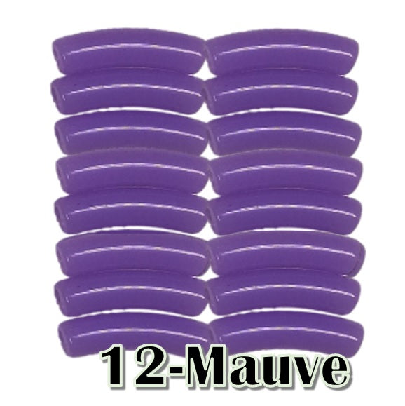 12-Tube incurvé mauve 5MM