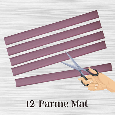 12- Parme mat, sangle plate en silicone