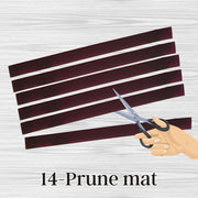 14- Prune mat, sangle plate en silicone