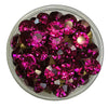 14 -Dark Fuchsia, chaton SS38 en cristal, 8MM