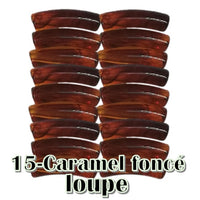 15-Tube incurvé caramel foncé loupe 5MM