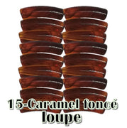 15-Tube incurvé caramel foncé loupe 5MM