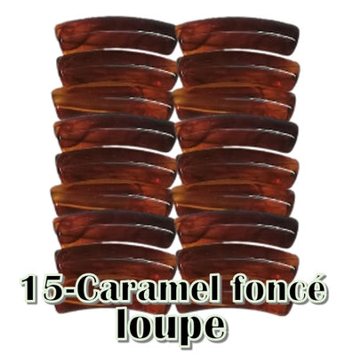 15-Tube incurvé caramel foncé loupe 5MM