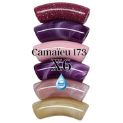 Camaieu 173- Lot mixte de 6 tubes incurvés 12MM