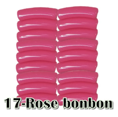 17-Tube incurvé rose bonbon 5MM