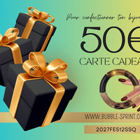 Carte cadeau de 50€, à télécharger et à imprimer