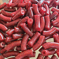 313- Tubes incurvés Glitter Cerise 12MM