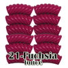 21- Tube courbe torsadé fuchsia foncé 8mm/12MM