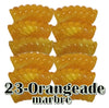 23- Tube courbe torsadé orangeade marbré 8mm/12MM