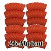 26- Tube courbe torsadé abricot 8mm/12MM