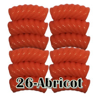 26- Tube courbe torsadé abricot 8mm/12MM