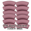 291 - Tubes incurvés Rose ancien foncé mat 12MM