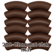 292 - Tubes incurvés Chocolat clair mat 12MM