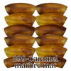 299 - Tubes incurvés Caramel marbré mat 12MM