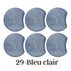 MOON 29- Palet lune incurvé Bleu clair marbré