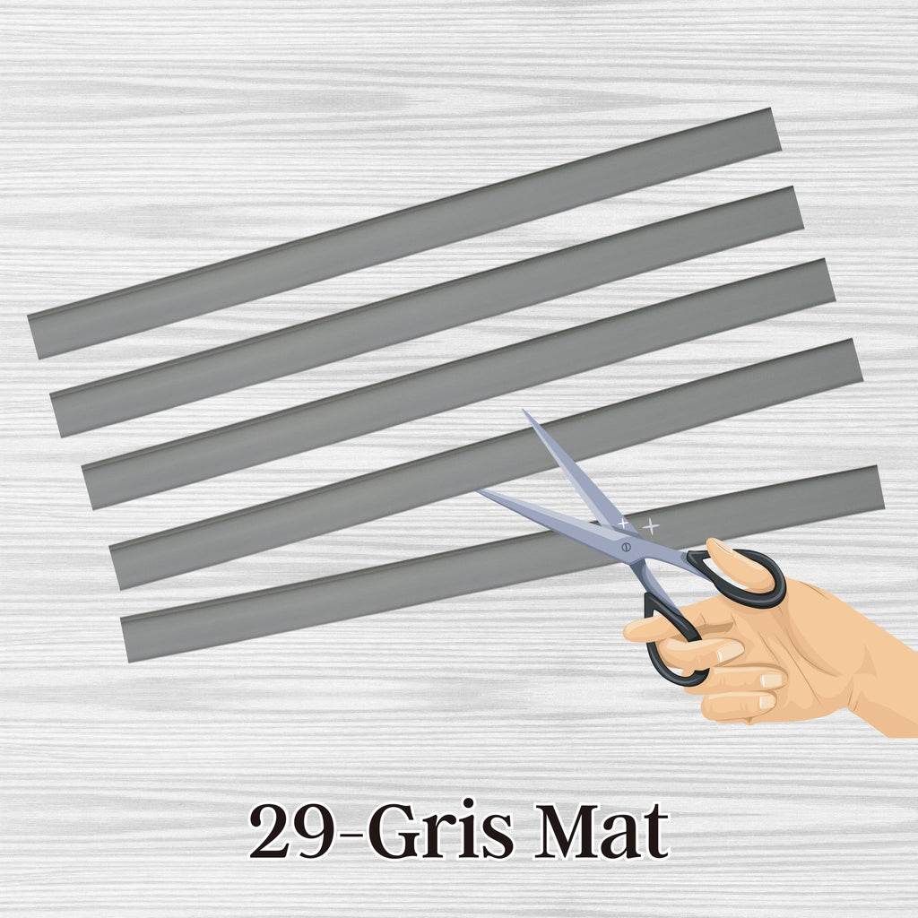 29 - Gris mat, sangle plate en silicone