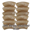 301- Tubes incurvés Beige marbré mat 12MM