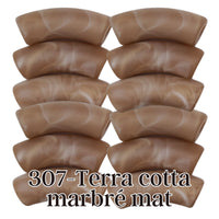 307- Tubes incurvés Terra cotta marbré mat 12MM