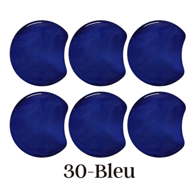 MOON 30- Palet lune incurvé Bleu marbré