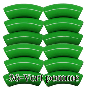 36- Tubes incurvés Vert Pomme 12MM