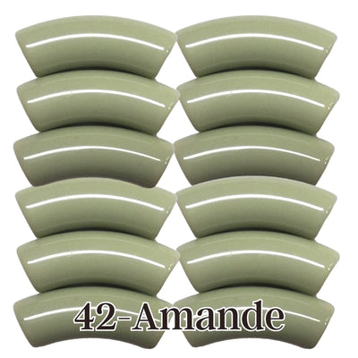 42- Tubes incurvés Vert Amande 12MM