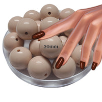 4 - Boules acryliques brillantes Nude 20MM