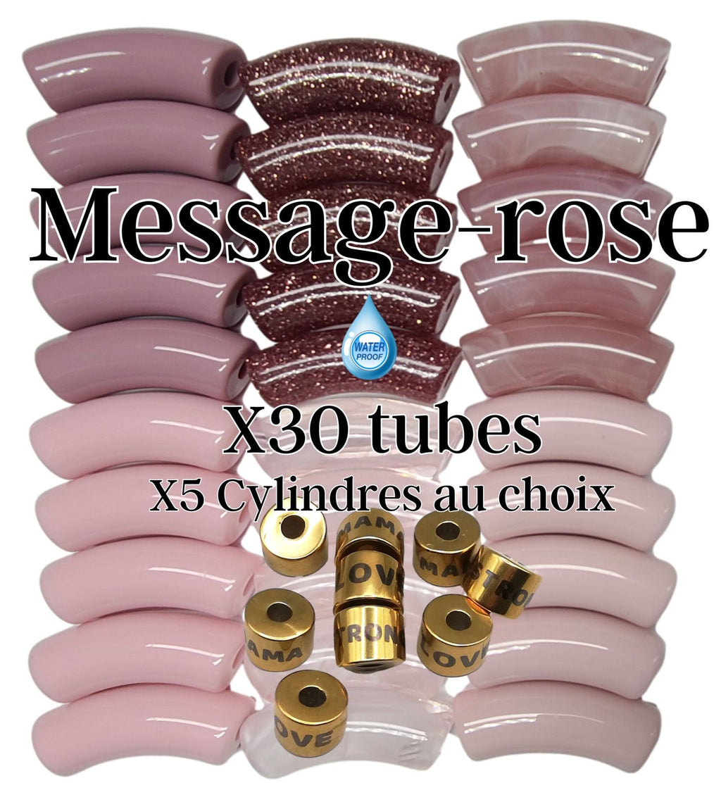 Camaieu 60- Lot mixte tubes incurvés 12MM, et 5 cylindres