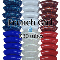 Camaieu 76- Lot mixte tubes incurvés French girl 12MM