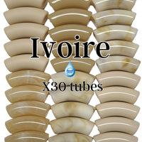 Camaieu 75- Lot mixte tubes incurvés Miel 12MM