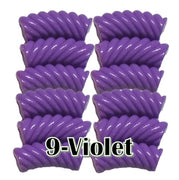 9- Tube courbe torsadé violet 8mm/12MM