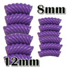 9- Tube courbe torsadé violet 8mm/12MM