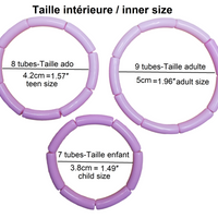 1-Tube incurvé rose marshmallow 5MM