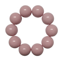 17 - Boules acryliques brillantes Arc-en-ciel rayé 20MM