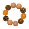 56 - Boules acryliques brillantes Néon orange 20MM