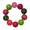 28 - Boules acryliques brillantes Sorbet Cerise 20MM