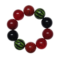 32 - Boules acryliques brillantes Sorbet fraise 20MM