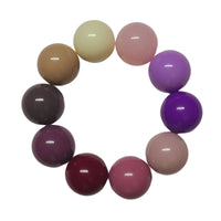 8 - Boules acryliques brillantes Fuchsia 20MM