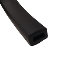 31- Tube Gummy, creux, en silicone, Noir mat