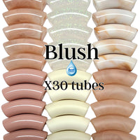 Camaieu 79- Lot mixte tubes incurvés Blush 12MM