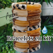 PACKS bracelets, ambre