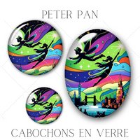 Cabochons en verre Peter pan -Réf CAB25