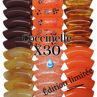 Camaieu 35- Lot mixte tubes incurvés Coccinelle 12MM