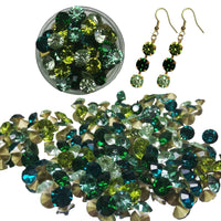 24 -Olivine, chaton SS38 en cristal, 8MM