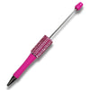 Stylo à personnaliser,  Rose fuchsia Strass, Réf ST22